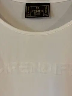 #FENDI フェンディ 半袖Tシャツ ロゴ ホワイト レディース#Mサイズ