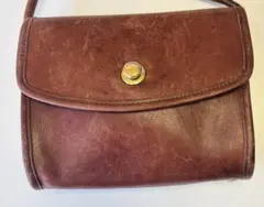 OLD COACH ブラウンレザー バッグ ヴィンテージ USA製