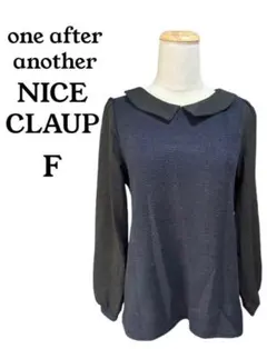 one after anather NICE CLAUP トップス ネイビー Fのサムネイル