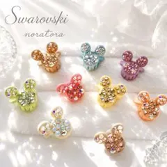 スワロフスキー　ヘアクリップ　ヘアピン　キラキラ　ディズニー　宝石のサムネイル