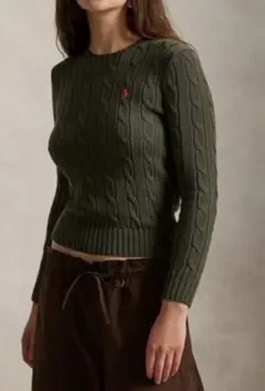 【試着のみ】ラルフローレン大人気ケーブルニットセーター現行品