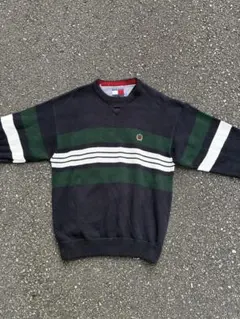 90'sTOMMY HILFIGER Vネックニットセーターのサムネイル