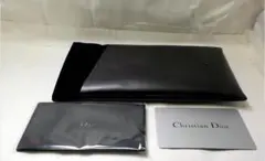 Dior　ディオール　スリムメガネケース　ブラック　バネ口金具
