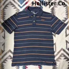 Hollister ポロシャツ ネイビー ボーダー ソフトコットン　S Y2Kのサムネイル