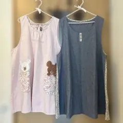 保育士　大きいサイズ　エプロン　2着