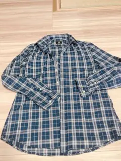 H&M スリムフィット チェック柄 長袖シャツ M