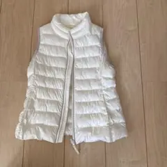 【UNIQLO】ホワイト ダウンベスト 130サイズ