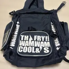 WAMWAM リュック ブラック ロゴプリントのサムネイル