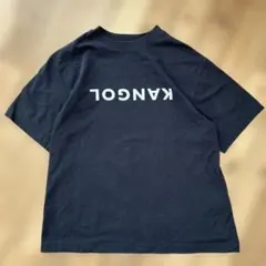 MURUA×KANGOLコラボブラック オーバーサイズTシャツ バックプリント黒