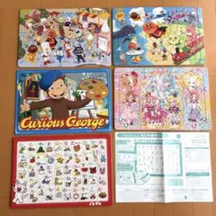 パズル　セット売り　ジョージ　アンパンマン　ひらがな　プリキュア　収納袋付きのサムネイル