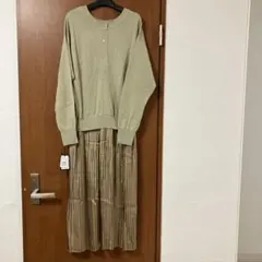 ヤマダヤ　Aga スコットクラブ プリーツロングワンピース　スカート