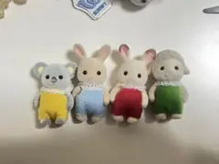 シルバニアファミリー ミルクうさぎ コアラ ヒツジ ショコラうさぎ人形 セット