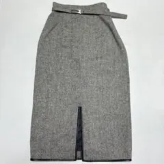 ツィードバイカラータイトスカート ナチュラルビューティベーシック　XS