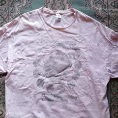 古着 used GILDAN グラフィックプリントTシャツ ピンク