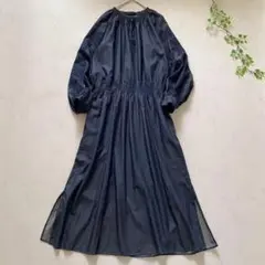 美品 北欧、暮らしの道具店 3way ギャザーシャツワンピース インナー