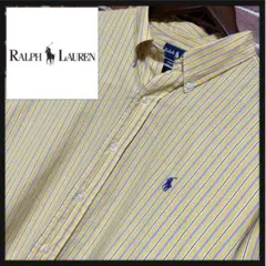 Ralph Lauren★ラルフローレン★ボタンダウン★ストライプシャツ★XL