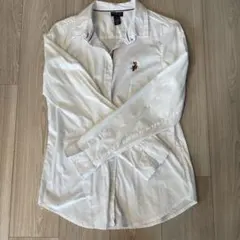 U.S.POLO ASSN.ホワイト長袖シャツ