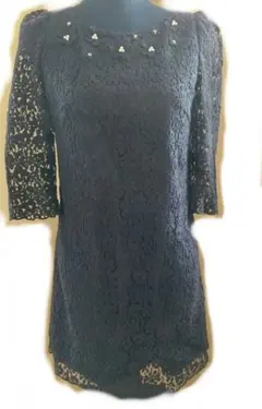 アプワイザーリッシェ・総レース、半袖【サイズ2】小花柄ワンピース