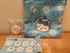 ちいかわ×くら寿司 巾着＆缶バッジセット