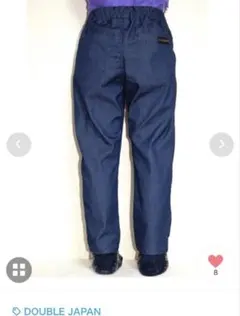 double Japan パッチワーク風デニムテーパードパンツ 140 新品