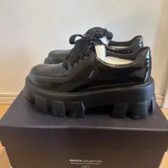 ★新品★厚底ローファー　エナメル　ブラック黒