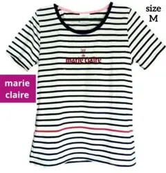 marie claire マリ・クレール 半袖 ボーダー Tシャツ Mのサムネイル