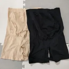 ベージュ ブラック マタニティインナー　Sサイズ