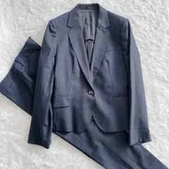 レミュー ネイビー スーツ　シルク混　ジャケット11号パンツ9 号　就活