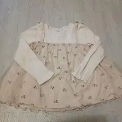 mānāraku さくらんぼ柄長袖カットソー 120