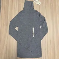 無印良品　洗えるハイゲージリブタートルネックセーターM