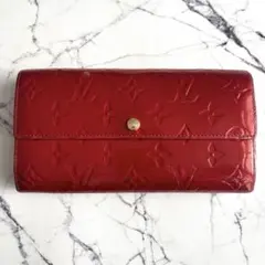 ✨タイムセール✨モノグラム／ヴェルニポルトフォイユ・サラワインレッド