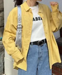 CIAOPANIC TIPY リネン　レーヨン　シャツ　イエロー【新品タグ付き】