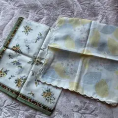 MARIO VALENTINO 花柄 ハンカチ