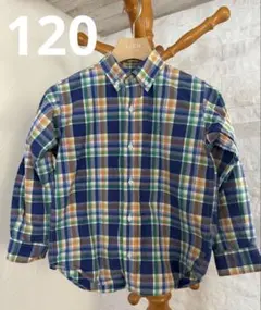 本日限定値下げRalph Lauren チェック柄長袖シャツ 120サイズ
