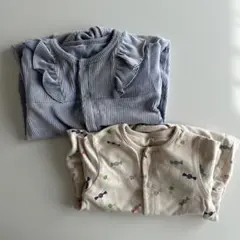 フリル付きロンパースセット 70cm