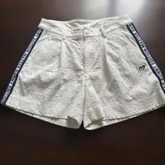 MASTR BUNNY ホワイトショートパンツ ナイロンストレッチショートパンツ | MASTER BUNNY EDITION