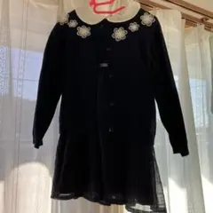 ネイビー フォーマル カーディガンセット100cm~プティマイン