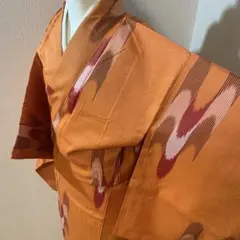 さ*ら様 A59⭐️アンティーク着物　大正ロマン　レトロ　お召　銘仙柄　袷　逸品