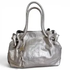 FURLA フルラ トートバッグ ハンドバッグ クロコ シルバー レザー 肩掛け