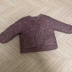 ZARA ベビー ジャケット 80cm キルティング 花柄 くすみパープル