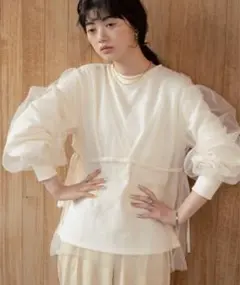 Bab チュールレイヤードスウェット