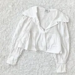 Sea New York 刺繍 ブラウス ホワイト XS パフスリーブ - メルカリ
