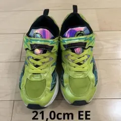 21,0cm EE MOONSTAR スニーカー　黄緑