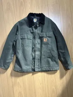 Carhartt ダックジャケット L モスグリーン 裏キルティング