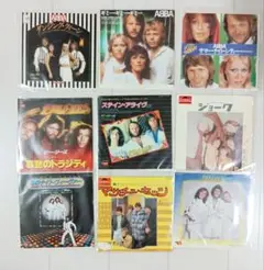 ABBA　Bee Gees アバ　ビージーズ　EPレコード9枚セット 外袋新品
