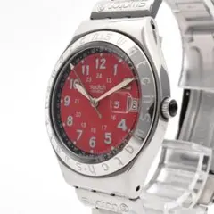 Working condition Swatch men's watch with red dial