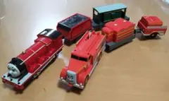 トーマスプラレール車両セット ①ジェームス　②フリン