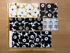 marimekko マリメッコ No.123 生地 はぎれset ブラック系 - メルカリ