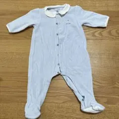 ライトブルー 襟付きロンパース 67cm 6m