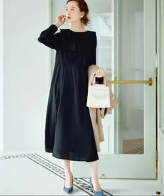 ウエストマーク ロングワンピース